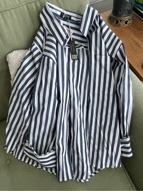 Long Sleeved Oversize Button Down Shirt